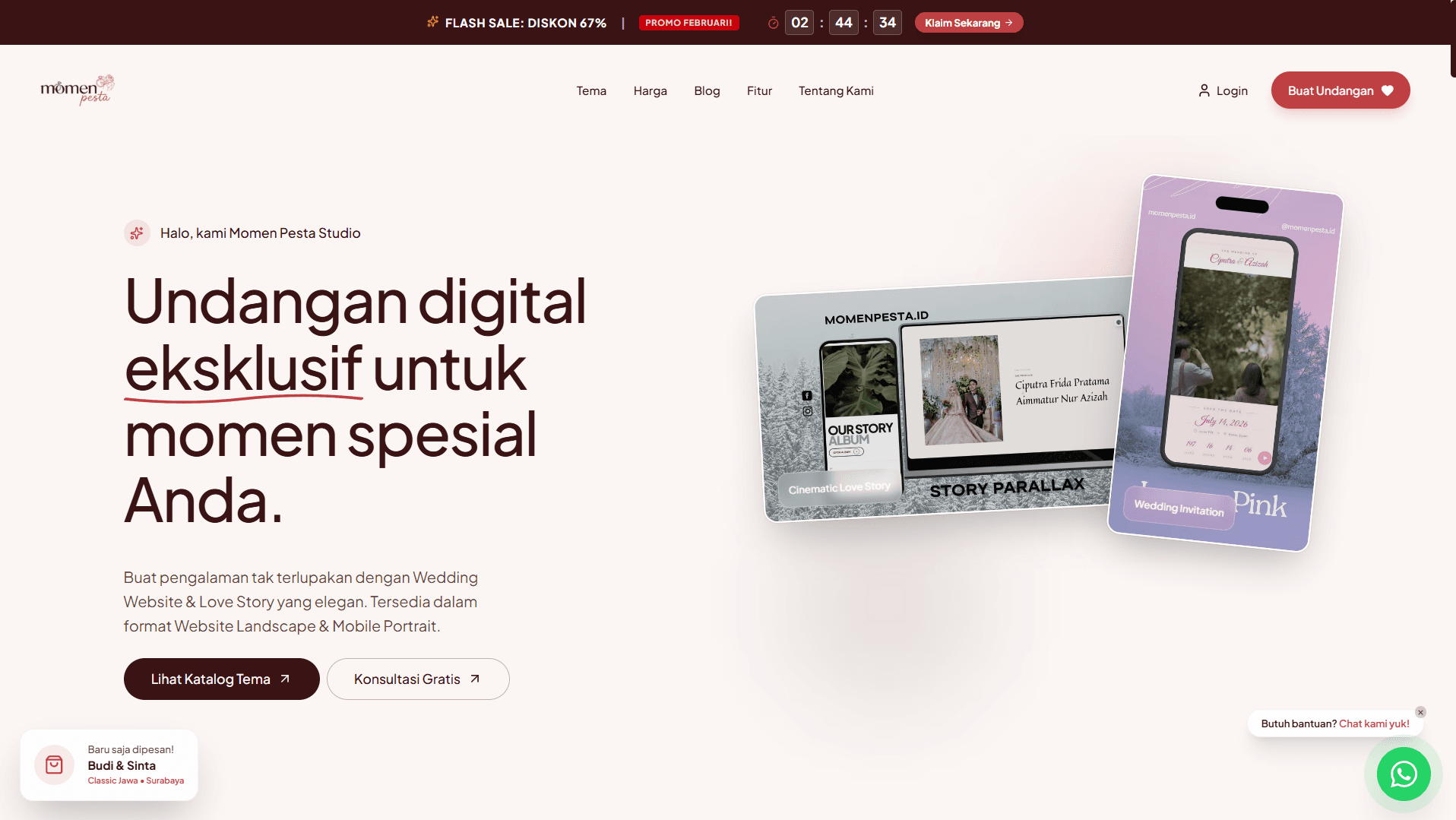 MomenPesta - Digital Invitation SaaS