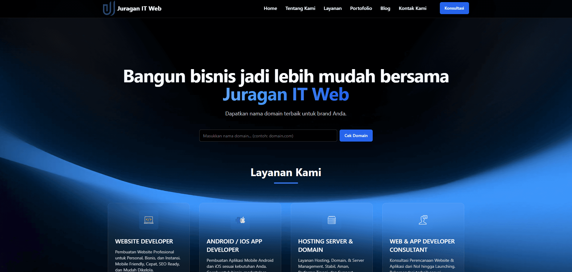 JuraganIT - Digital Agency Website