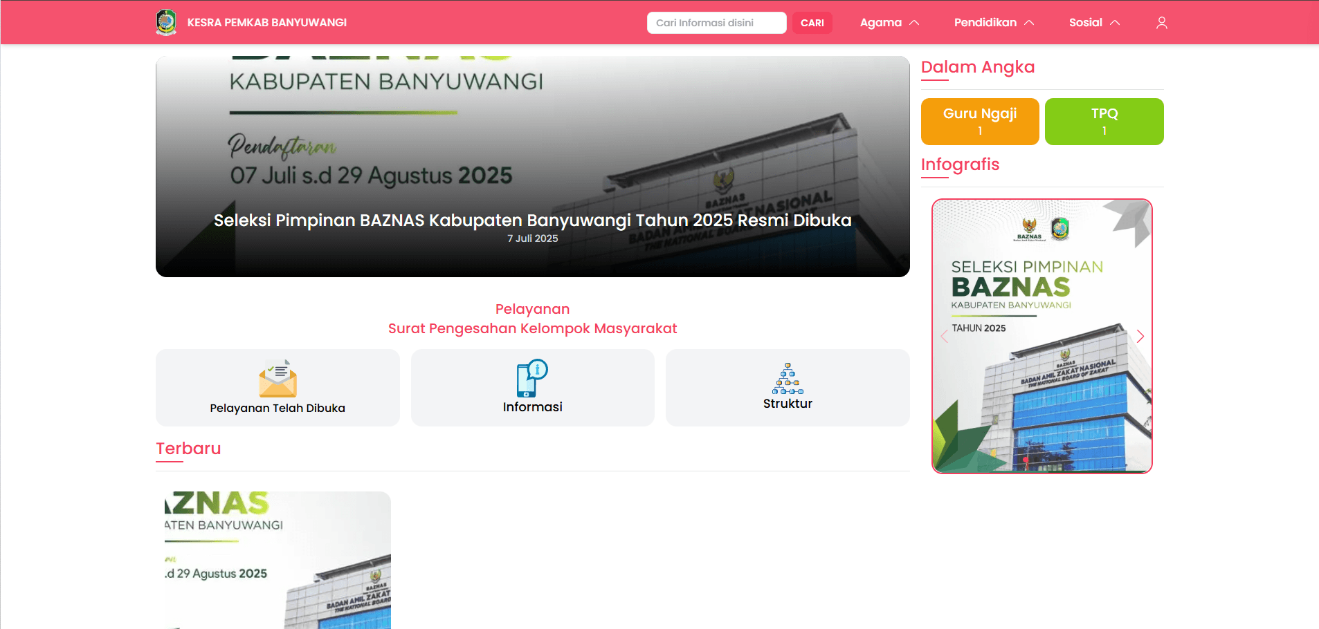 Kesra Banyuwangi – Government Service Website