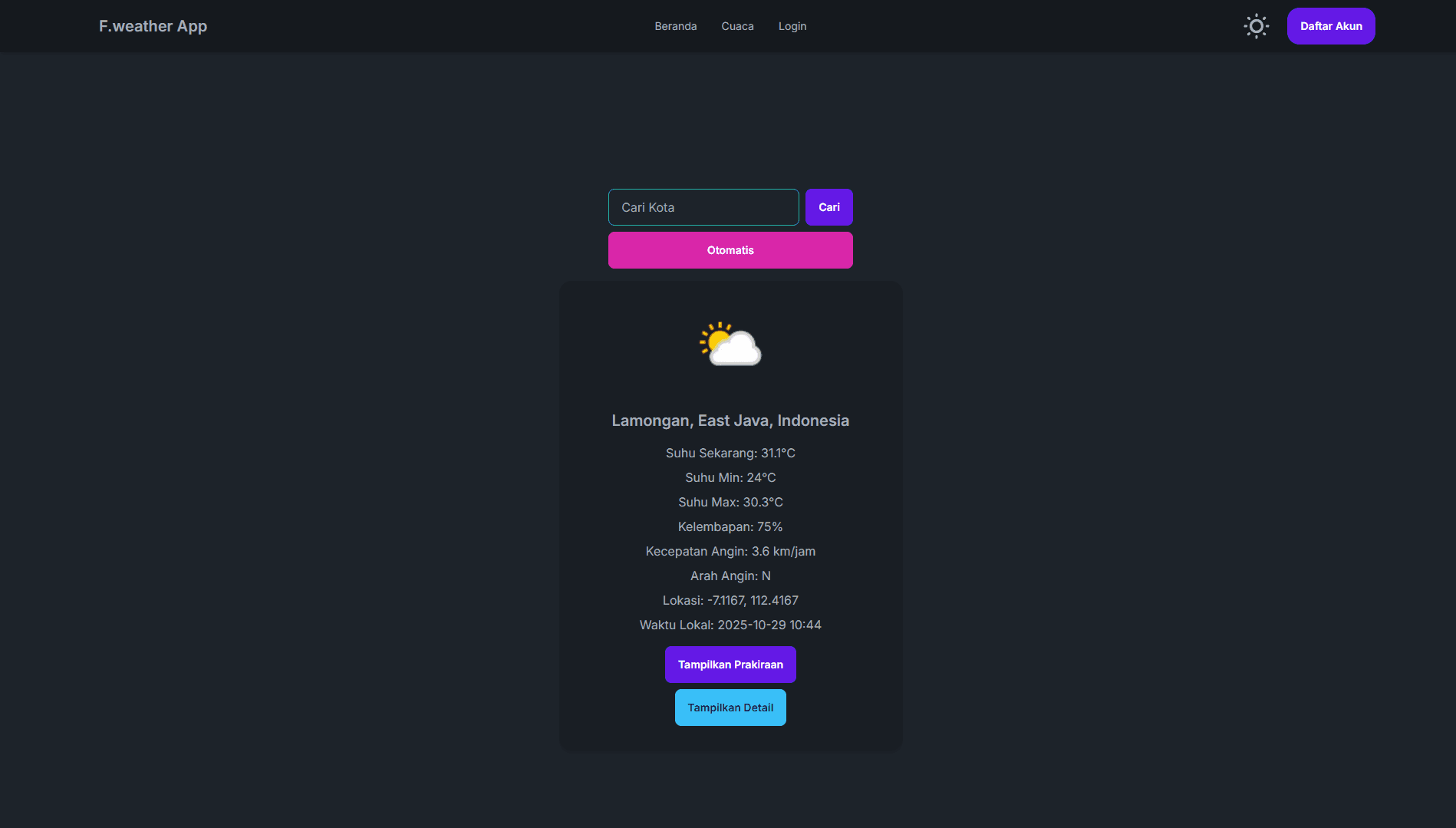 Full-Stack Weather App